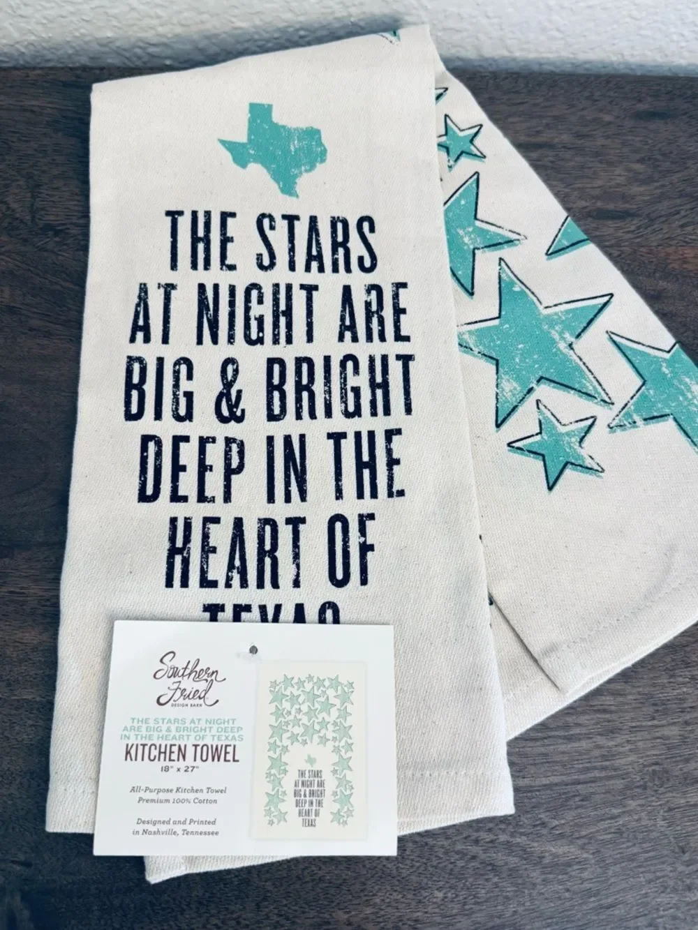 Texas Stars Southern Fried Kitchen Dish Towel